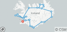  8 Daagse Rondom IJsland Zomer Minibus Tour - 26 bestemmingen 