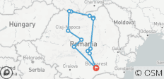  Höhepunkte Rumäniens, mit privatem Reiseleiter, Transport und Eintrittsgelder inklusive (8 Tage) - 13 Destinationen 