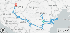  The Danube from the Black Sea to Budapest with 2 Nights in Transylvania &amp; 1 Night in Budapest - 21 destinations 