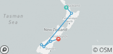  Kontraste Neuseelands - Start Auckland, Ende Christchurch, 2023/2024 (10 Tage) - 7 Destinationen 
