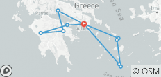  Fokus auf Griechenland + Mykonos &amp; Santorin (12 Tage) - 11 Destinationen 