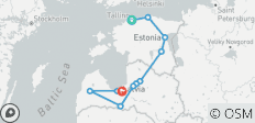  Selbstfahrerrundreise durch Estland und Lettland (13 Tage) - 11 Destinationen 