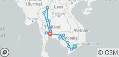  Amazing Vietnam &amp; Cambodia &amp; Thailand ends Bangkok - 16 destinations 