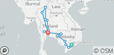  Erstaunlich Vietnam &amp; Kambodscha &amp; Thailand - Ende in Bangkok - 16 Destinationen 