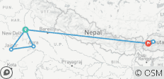  Explore Bhutan with India Golden Triangle Tour - 12 Days - 8 destinations 
