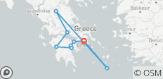  Erlebnisreise in Griechenland (10 Tage) - 9 Destinationen 