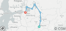  5* Wolga-Flusskreuzfahrt - von Moskau nach Sankt Petersburg an Bord der Mustai Karim - 7 Destinationen 