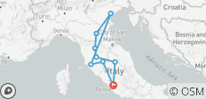  Italy City Break - 5 Days - 9 destinations 