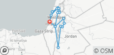  Holy Land and Jordan - 10 days - 17 destinations 