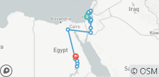  Israel, Jordania y Egipto con crucero por el Nilo 12 días - 2+viajeros, hotel 3* - 20 destinos 