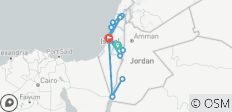  Biblisches Israel und Jordanien - Single, 4* Hotel (7 Tage) - 15 Destinationen 