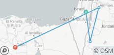  Israël, Jordanië en Egypte 5 dagen (2+Reizigers, 3* Hotel) - 5 bestemmingen 