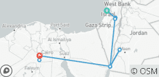  Israel, Jordanien und Ägypten - 2+Reisende, 3* Hotel (5 Tage) - 9 Destinationen 