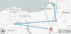  Israël, Jordanie et Égypte 5 jours - chambre simple, hôtel 4* - 5 destinations 