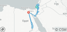  Mediterrane rondreis door Israël, Jordanië en Egypte 17 dagen (2+Reizigers, 3* Hotel) - 24 bestemmingen 