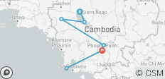  Cambodia highlights with a beach vacation in Koh Rong (incl. flight) - 8 destinations 