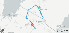  Große Ostafrikanische Tierwanderung mit 5 Sterne Northern Circuit Parks - 8 Destinationen 