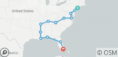  New York to Miami - 14 destinations 