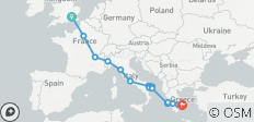  Mit dem Zug von London nach Rom und Athen - 17 Destinationen 
