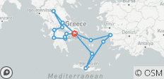  Das Beste aus Griechenland - mit 3 Tagen Kreuzfahrt (11 Tage) - 16 Destinationen 
