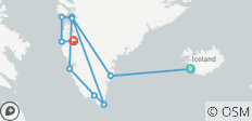  Tras la estela de Eric el Rojo - De Islandia a Groenlandia (incluido el vuelo de Kangerlussuaq a Copenhague) - 11 destinos 