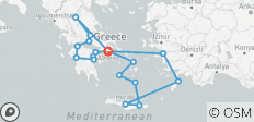  Das Beste aus Griechenland (Idyllische Reise, inkl. 7 Tage Kreuzfahrt, 16 Tage) - 18 Destinationen 