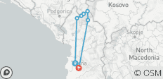  Albanien, Kosovo, Montenegro (12 Tage) - 7 Destinationen 