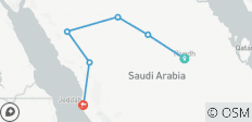  De erfgoedroute - Riyadh naar Jeddah - 6 bestemmingen 