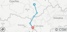  Radfahren in Mitteleuropa entlang des Flusses Morava - 5 Destinationen 