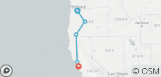  Portland to San Francisco Discovery - 5 destinations 
