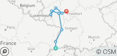  Bezaubernde Schlösser und Weinberge an Rhein und Mosel (Start Basel, Ende Frankfurt) - 9 Destinationen 