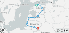  Selbstfahrerrundreise \&quot;Der baltische Weg(15 Tage) - 13 Destinationen 