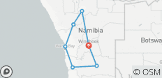  Namibia - klassische Rundreise im Geländewagen - 7 Destinationen 