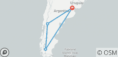  Buenos Aires, Seen und Gletscher - 4 Destinationen 