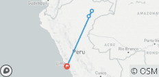 Entdeckung der peruanischen Flüsse und des Regenwaldes (Lima bis Lima, 2023) - 5 Destinationen 