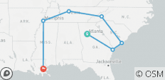  Het beste van het Zuiden: Atlanta naar New Orleans - 7 bestemmingen 