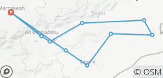  Circuito de 4 días por el Desierto y el Sáhara Tuareg desde Marrakech - 10 destinos 
