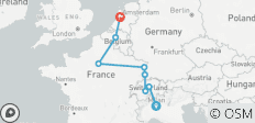  Milan to Amsterdam Rail Tour - 8 destinations 