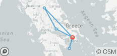 4-Day Tour: Athens, Delphi, Meteora &amp; Saronic Islands Cruise - 6 destinations 