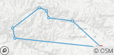  Choquequirao Trek naar Machu Picchu 9D/8N - 8 bestemmingen 