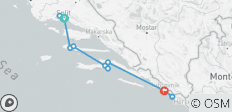 Radfahren an der Kroatischen Küste - Rundreise (7 Tage) - 11 Destinationen 