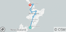  New Zealand Northern Trail (Northbound) - 8 destinations 