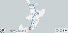  New Zealand\'s North Island Adventure (Southbound) - 7 destinations 