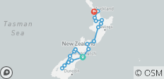  Nouvelle-Zélande à découvert - vers le nord - 19 destinations 