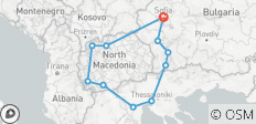  Round trip - Bulgaria, Greece, North Macedonia - 11 destinations 