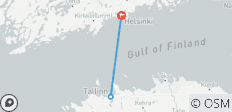  Rundreise durch die baltischen Hauptstädte: Helsinki + Tallinn (4 Tage) - 3 Destinationen 