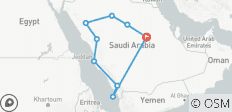  Saudi Arabia 16 day Group Tour - 9 destinations 