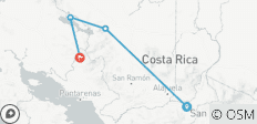  Costa Rica: Vulkane, Nebelwald &amp; Ziplines - 4 Destinationen 