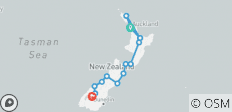  The Big Tiki (Auckland To Queenstown, Start Auckland, End Queenstown, 19 Days) - 15 destinations 
