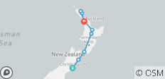  Northern Choice plus Kaikoura (Start Christchurch, End Auckland, 12 Days) - 9 destinations 